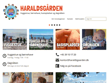 Tablet Screenshot of haraldsgaarden.dk